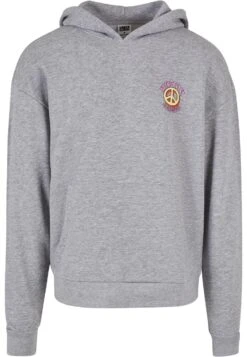 URBAN CLASSICS BIG PEACE HOODY - Bluza Z Kapturem - Grey