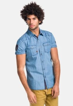 Koroshi SHORT SLEEVE - Koszula - Azul Cl Light Blue -Sklep Odziezowy 8bd466702a1542b180e3f806a8cf057b