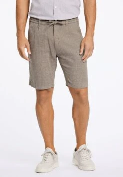 Lindbergh BLEND HERRINGBONE - Szorty - Army