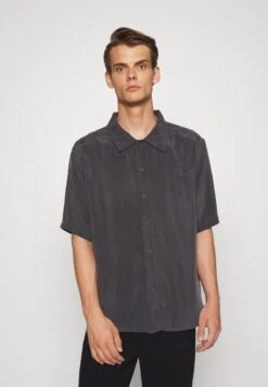 GRANDPA COOL VEGAN SHIRT SHORT SLEEVED - Koszula - Charcoal