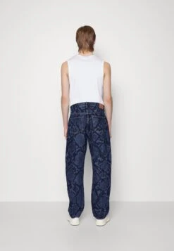 WEEKDAY SPACE SNAKE LASER - Jeansy Straight Leg - Nobel Blue -Sklep Odziezowy 93b510bee6014319b29a37392331e223