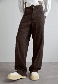 MM6 Maison Margiela PANTS 5 POCKETS - Jeansy Relaxed Fit - Black