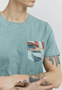 Blend BHTROP - T-shirt Z Nadrukiem - Mineral Blue -Sklep Odziezowy a15477d77d284e30a7ed930cd630c4d9