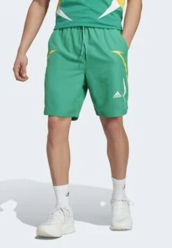 Adidas Sportswear COLOURBLOCK WOVEN - Krótkie Spodenki Sportowe - Court Green White