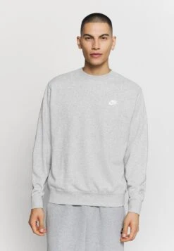Nike Sportswear CLUB - Bluza - Dark Grey Heather/white