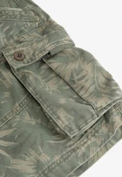 Next PREMIUM LAUNDERED CARGO STANDARD - Szorty Jeansowe - Khaki Green Palm Print -Sklep Odziezowy aaede2fb407d43d6bbaf47dab5181206