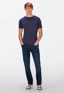 7 For All Mankind FEATHERWEIGHT - T-shirt Basic - Blue -Sklep Odziezowy ad0829b86d57488499aac6f5a030a34c