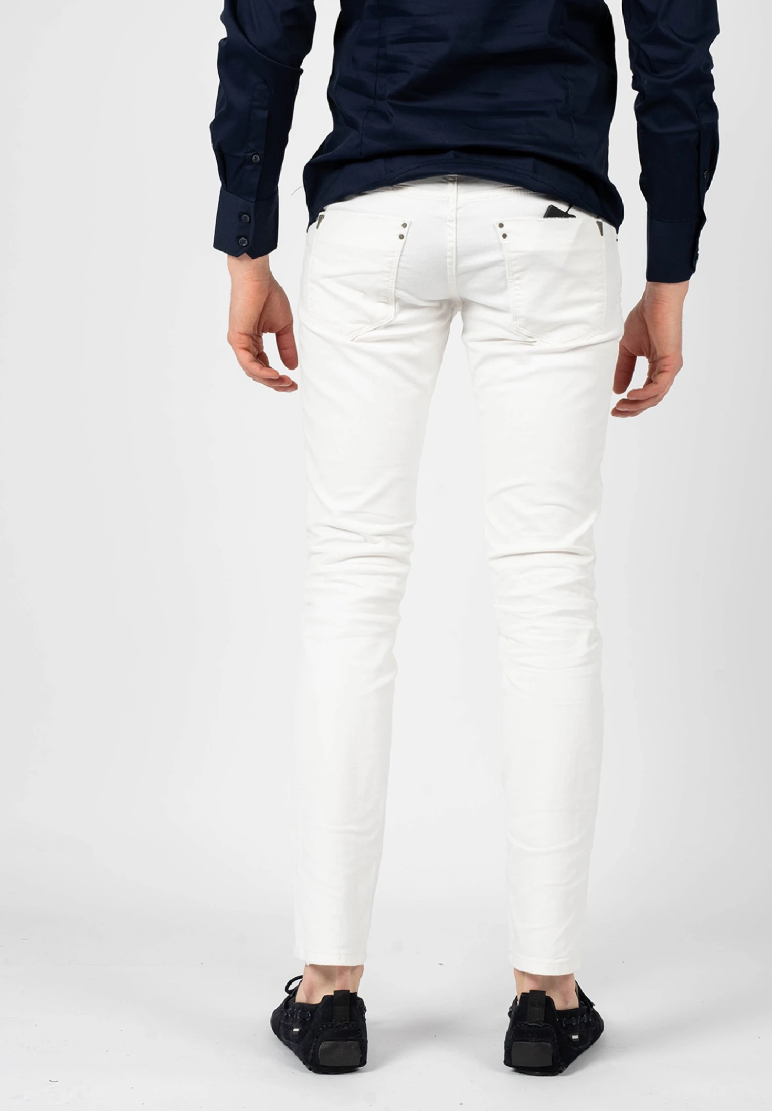 Antony Morato NEW BARRET - Jeansy Slim Fit - White 3 Antony Morato NEW BARRET - Jeansy Slim Fit - White - obrazek 3