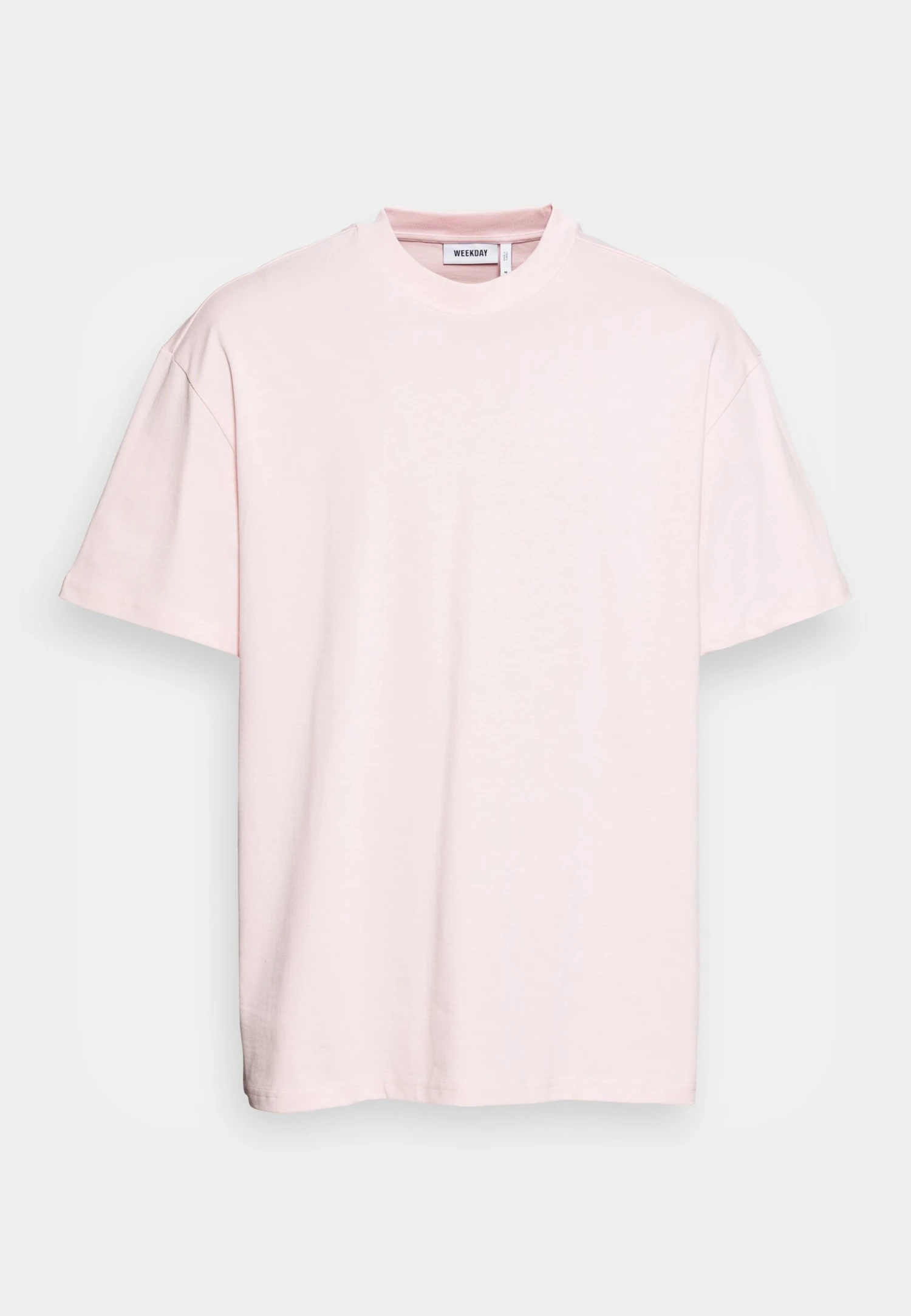 WEEKDAY GREAT - T-shirt Basic - Light Pink 4 WEEKDAY GREAT - T-shirt Basic - Light Pink - obrazek 4