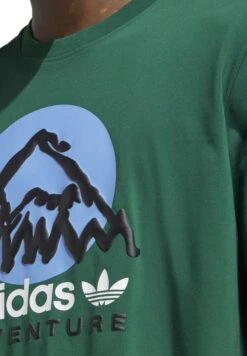 Adidas Originals TEE - T-shirt Z Nadrukiem - Dark Green -Sklep Odziezowy b67e9c3ec5034bff96158ec8479d3be3