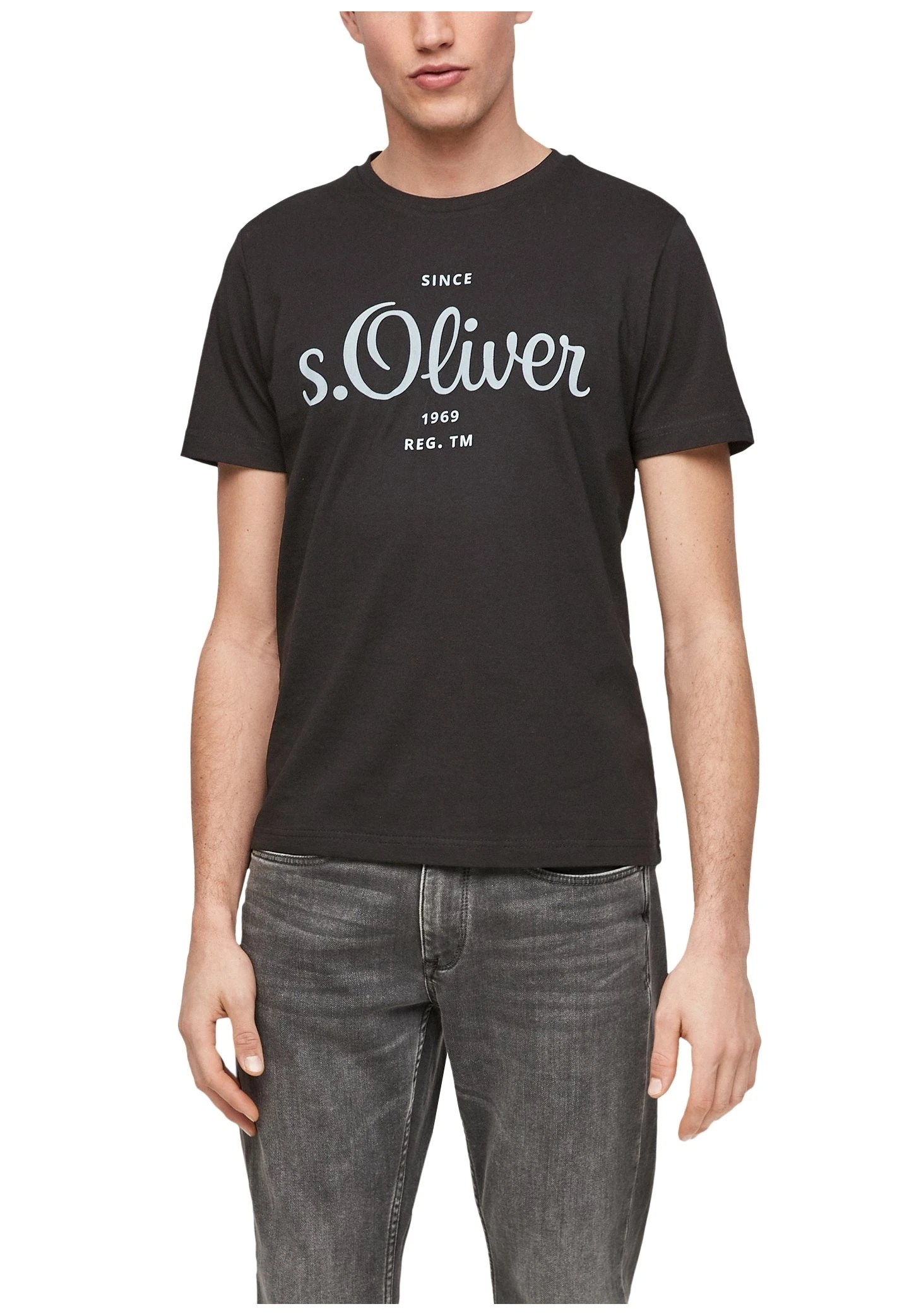 S.Oliver LOGO - T-shirt Z Nadrukiem - Black 4 S.Oliver LOGO - T-shirt Z Nadrukiem - Black - obrazek 4