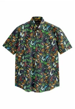 Next SIGNATURE FERNO ITALIAN PRINTED SHORT SLEEVE - Koszula - Blue Green Monkey -Sklep Odziezowy be487bccdbbf4cacb453eb3ae6253073