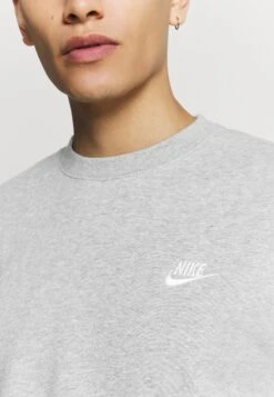 Nike Sportswear CLUB - Bluza - Dark Grey Heather/white -Sklep Odziezowy c10611e234da4626b64556f2a3200c69