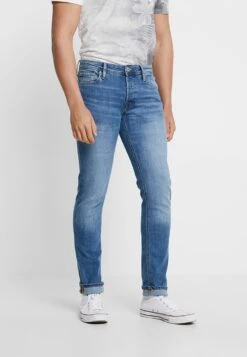 Jack & Jones JJIGLENN JJORIGINAL - Jeansy Slim Fit - Blue Denim