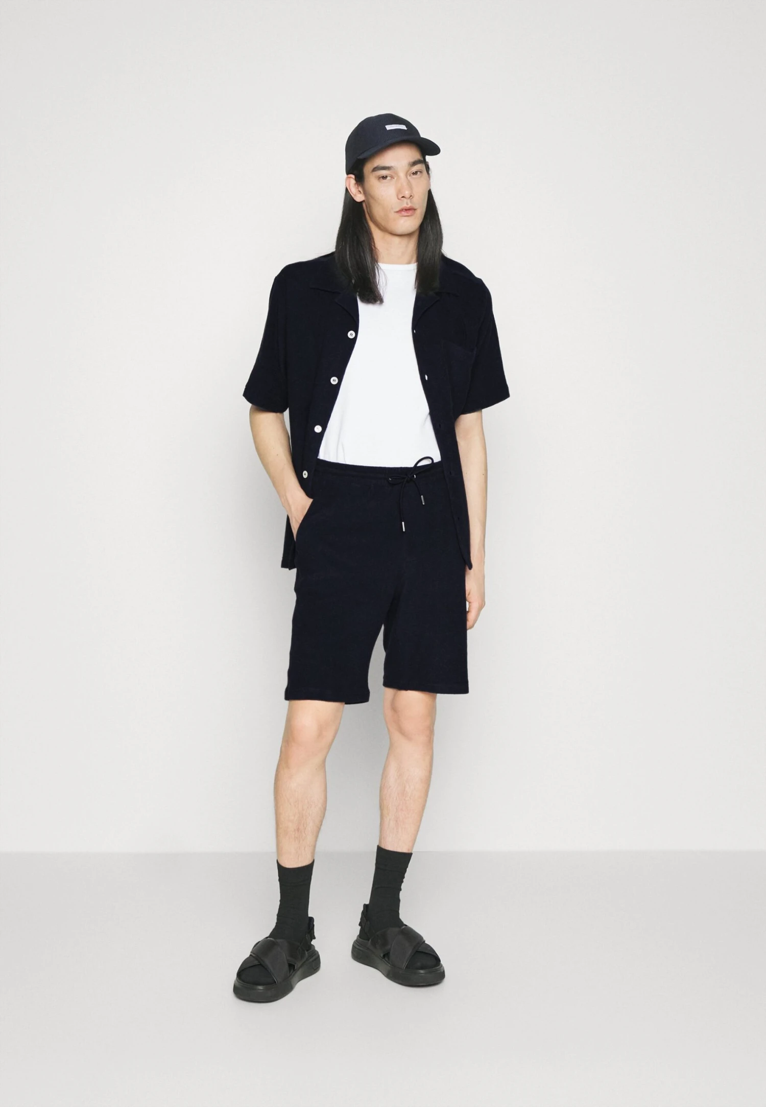 NN07 JERRY SHORTS - Szorty - Navy Blue 2 NN07 JERRY SHORTS - Szorty - Navy Blue - obrazek 2