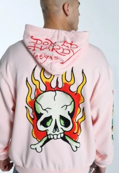 Ed Hardy BURNING SKULL - Bluza Z Kapturem - Veiled Rose -Sklep Odziezowy c9cff8e470fd4a1ca077191dd777c40e