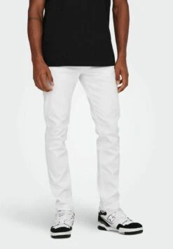 Only & Sons ONSLOOM - Jeansy Slim Fit - White Denim