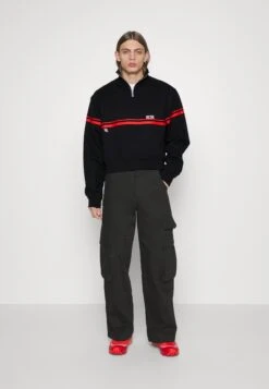 GCDS LOW LOGO BAND MOCKNECK - Bluza - Black -Sklep Odziezowy d4638e4e6b4e4b31a2644557e42193cc