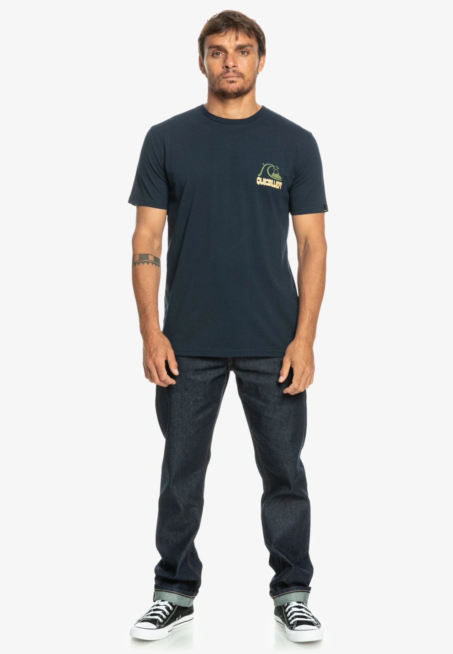 Quiksilver RISE SHINE SS - T-shirt Z Nadrukiem - Navy Blazer 2 Quiksilver RISE SHINE SS - T-shirt Z Nadrukiem - Navy Blazer - obrazek 2