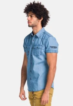 Koroshi SHORT SLEEVE - Koszula - Azul Cl Light Blue -Sklep Odziezowy d8add0270e7b4b9b9b19ef189ca852b7