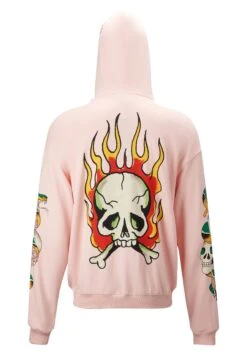 Ed Hardy BURNING SKULL - Bluza Z Kapturem - Veiled Rose -Sklep Odziezowy d913686071144c00aca2266a7b351d6a