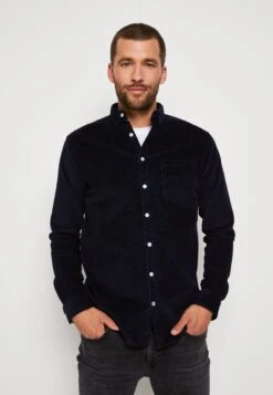 Kronstadt JOHAN CORDUROY SHIRT - Koszula - Navy
