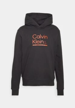 Calvin Klein LOGO HOODIE - Bluza - Black -Sklep Odziezowy df2bb46a2b1442acb5b224c892b06591