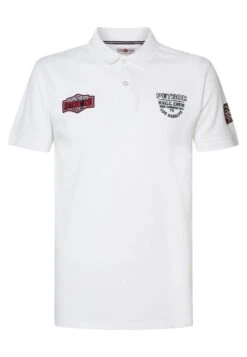 Petrol Industries SPORTY ARTWORK - Koszulka Polo - Bright White -Sklep Odziezowy e11392d6414e4415ada74a4172710393