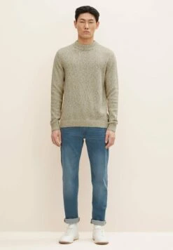 Tom Tailor Jeansy Straight Leg - Mid Stone Blue Grey Denim