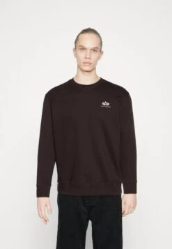 Alpha Industries BASIC SMALL LOGO - Bluza - Hunter Brown