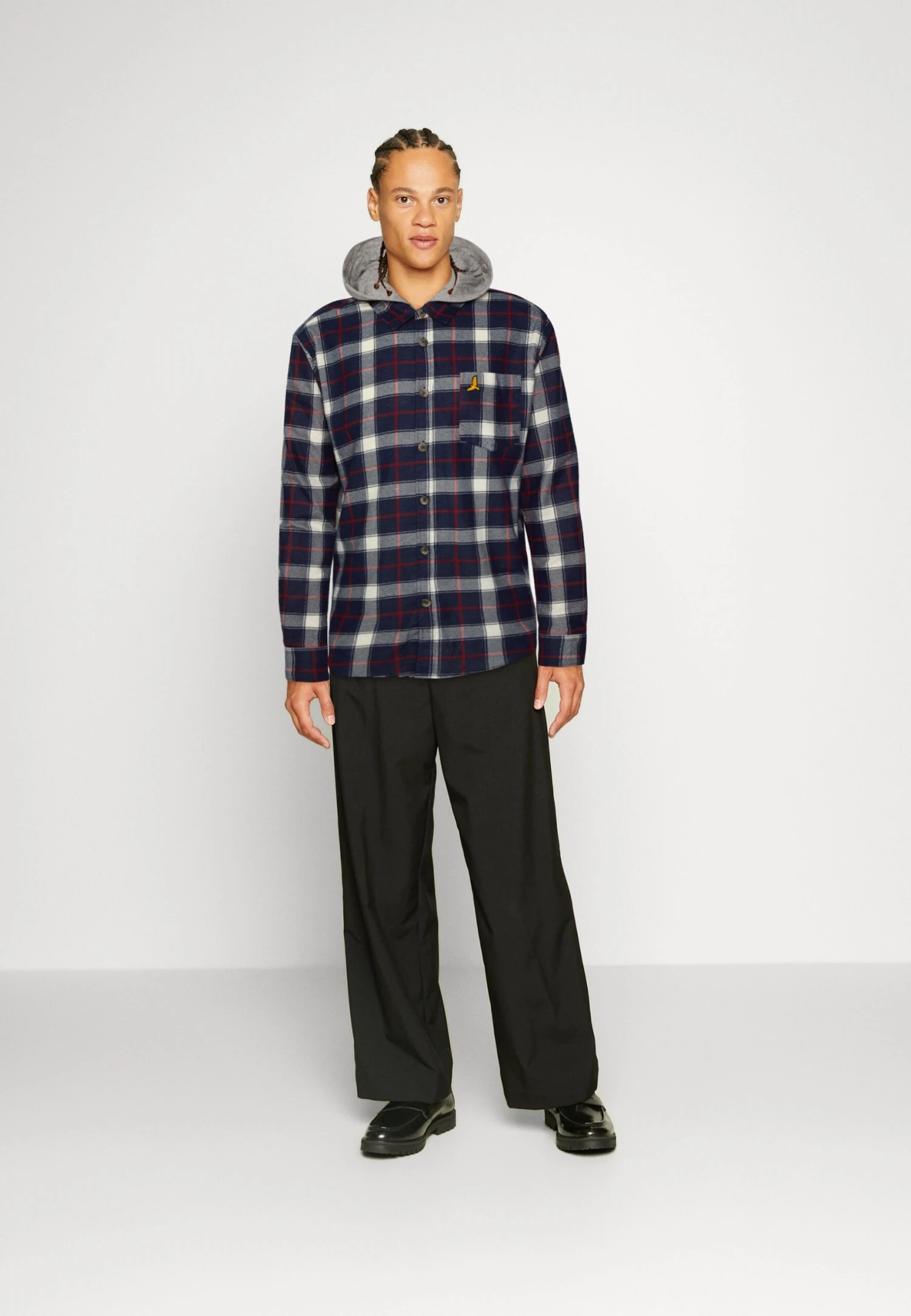 BRAVE SOUL Koszula - Navy/red/ecru 2 BRAVE SOUL Koszula - Navy/red/ecru - obrazek 2