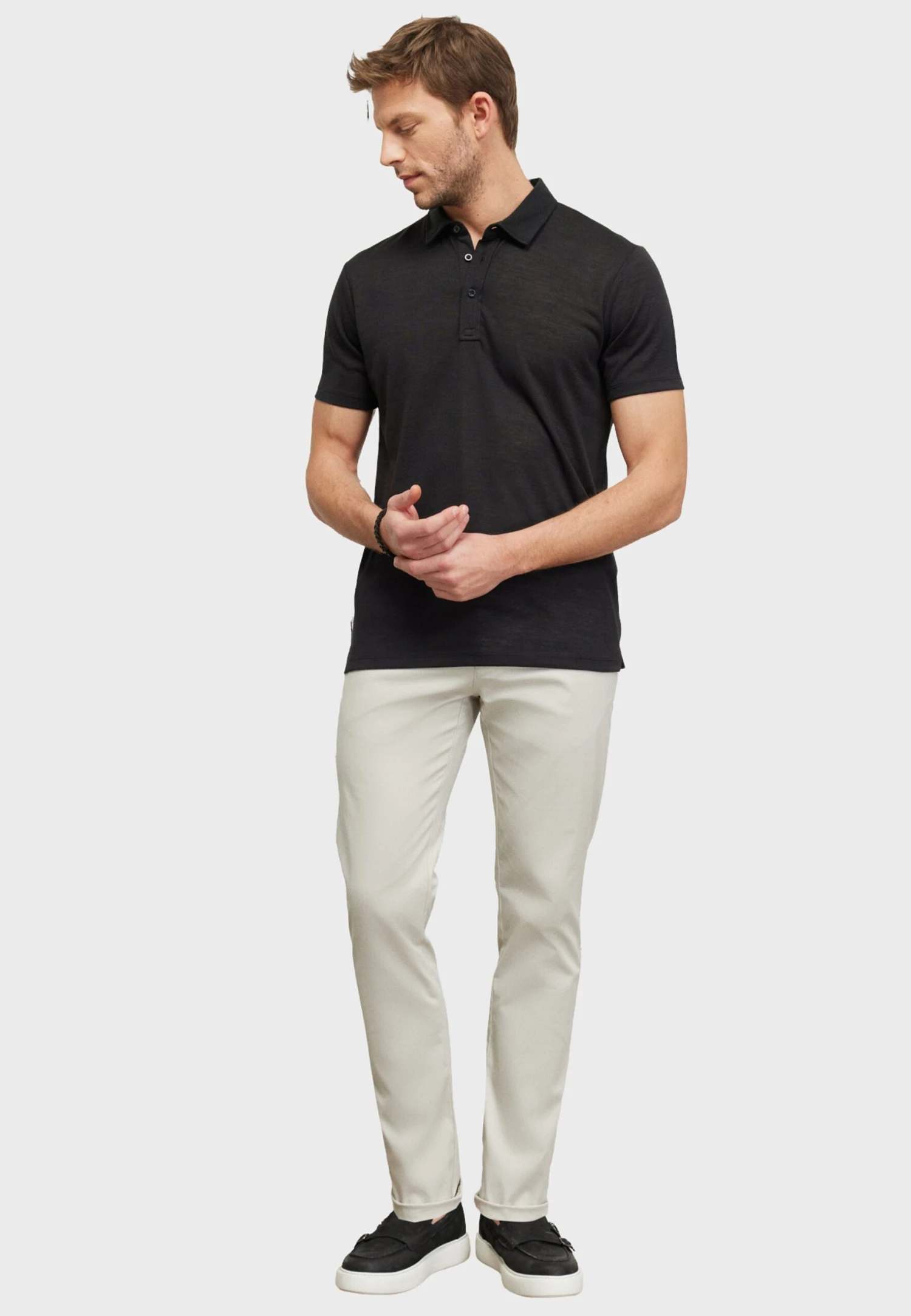 PLAIN - Koszulka Polo - Black 2 PLAIN - Koszulka Polo - Black - obrazek 2