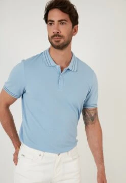 SLIM FIT - Koszulka Polo - Baby Blue 10 SLIM FIT - Koszulka Polo - Baby Blue -Sklep Odziezowy fffcbd6d7dc547468057447cbc2b445b